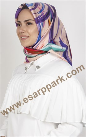 Piramit Twill İpek Eşarp 1874-1