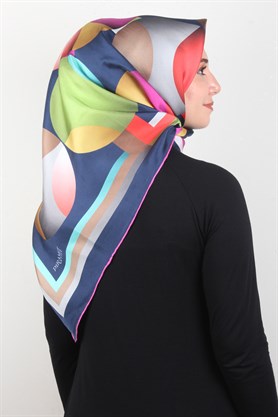 Piramit Twill İpek Eşarp 1876-3