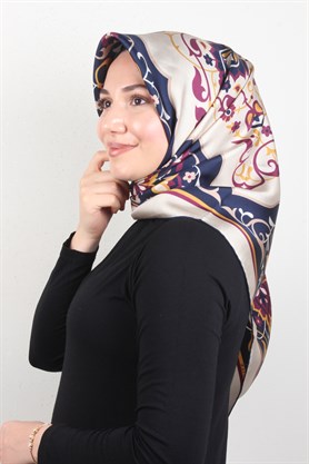 Piramit Twill İpek Eşarp 1881-12