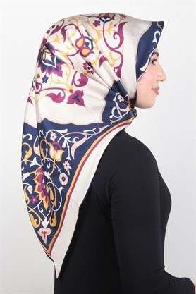 Piramit Twill İpek Eşarp 1881-12