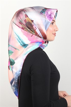 Piramit Twill İpek Eşarp 1881-3