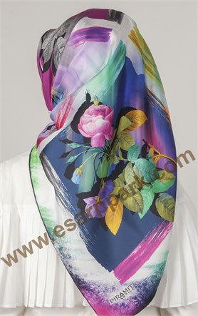 Piramit Twill İpek Eşarp 1881-4