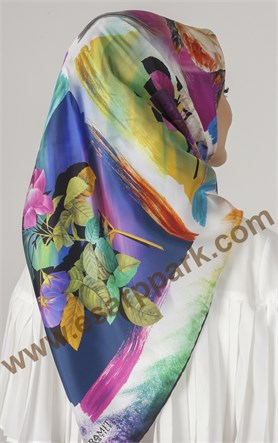 Piramit Twill İpek Eşarp 1881-4