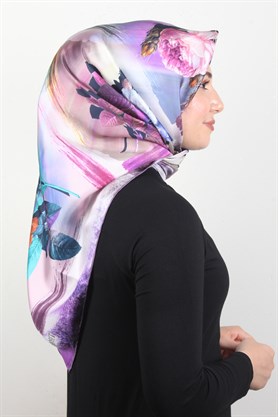 Piramit Twill İpek Eşarp 1881-6