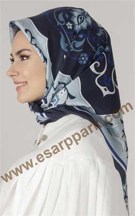 Piramit Twill İpek Eşarp 1881-7