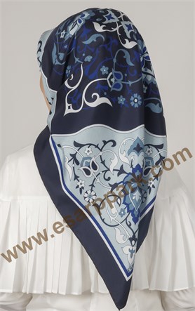 Piramit Twill İpek Eşarp 1881-7