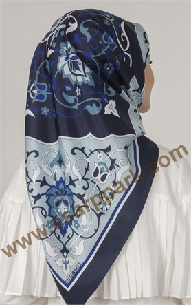 Piramit Twill İpek Eşarp 1881-7