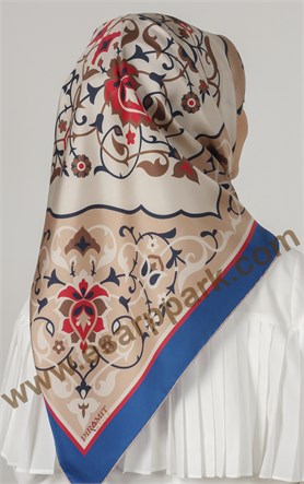 Piramit Twill İpek Eşarp 1881-8