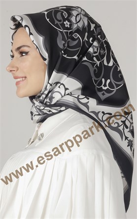 Piramit Twill İpek Eşarp 1881-9