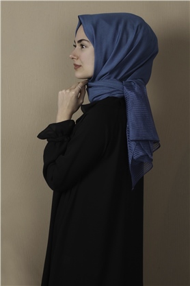 Prenses Stor Şal 4297-22 Mavi