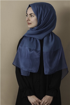 Prenses Stor Şal 4297-22 Mavi