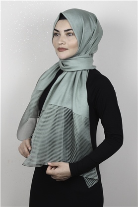 Prenses Stor Şal 4297-3 Mint Yeşili