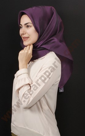 Prenses Tül Eşarp 3001-19 Mürdüm