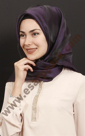 Prenses Tül Eşarp 3001-5 Mor