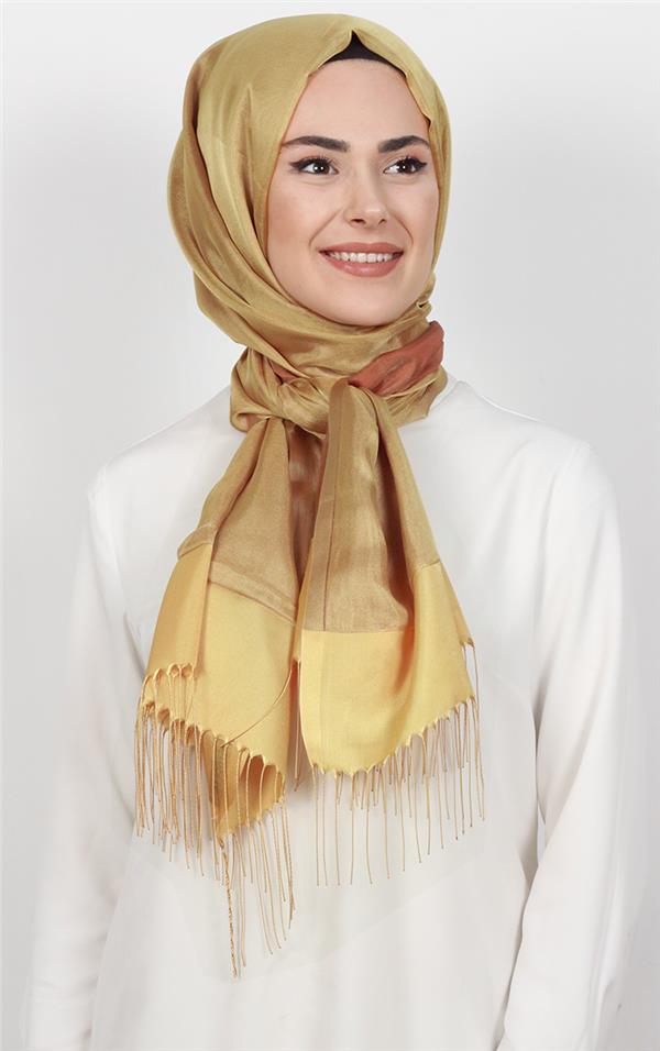 Prenses Tül Şal 2808-1 Karamel