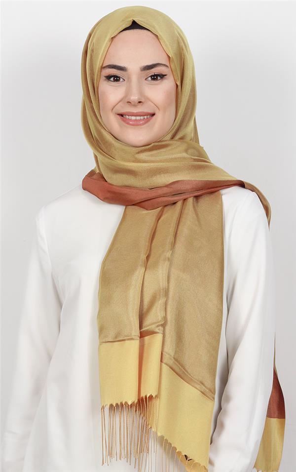 Prenses Tül Şal 2808-1 Karamel