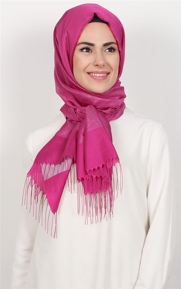 Prenses Tül Şal 2808-11 Şeker Pembe