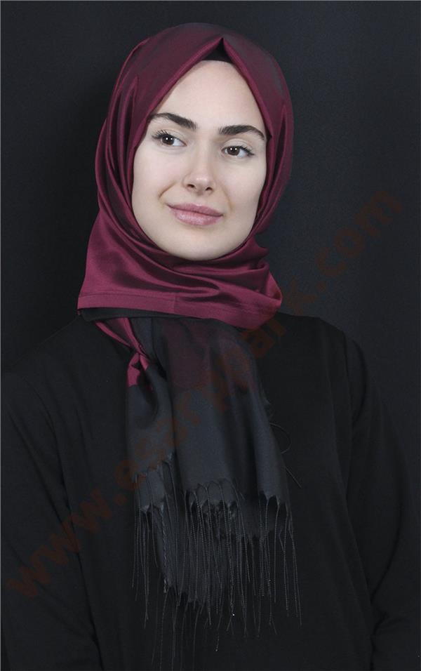 Prenses Tül Şal 2808-16 Mürdüm