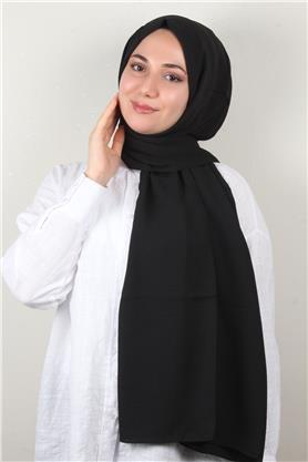 Qoza Cazz Şal 1489-18 Siyah