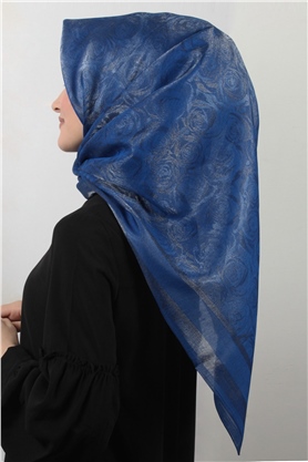 Rose Simli Eşarp 3200-10 Mavi