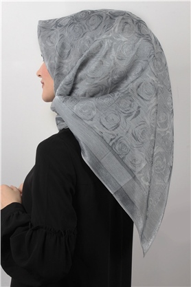 Rose Simli Eşarp 3200-4 Gri