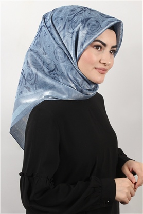 Rose Simli Eşarp 3200-8 Mavi
