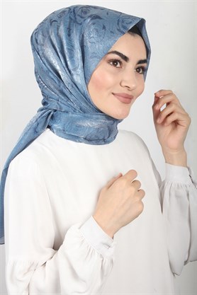 Rose Simli Şal 1275-1 Bebe Mavisi