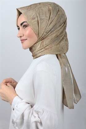 Rose Simli Şal 1275-5 Sütlü Kahve