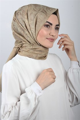 Rose Simli Şal 1275-5 Sütlü Kahve