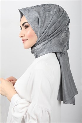 Rose Simli Şal 1275-6 Gri