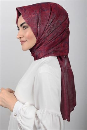 Rose Simli Şal 1385-37 Vişne Çürüğü