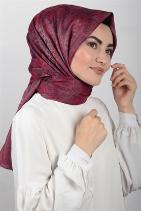 Rose Simli Şal 1385-37 Vişne Çürüğü