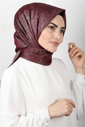 Rose Simli Şal 1385-41 Bordo