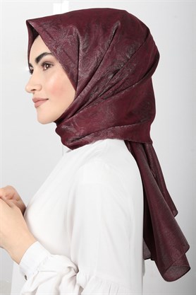 Rose Simli Şal 1385-41 Bordo