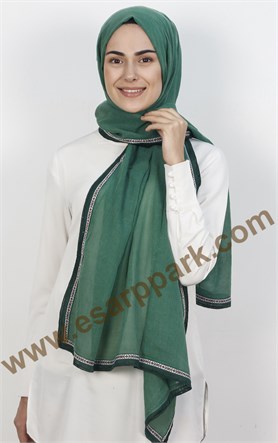 Şeritli Coton Şal 1249-5