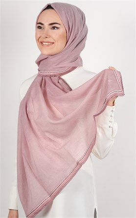 Şeritli Coton Şal 1249-6