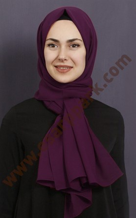 Şifon Şal Düz Renk 1293-52