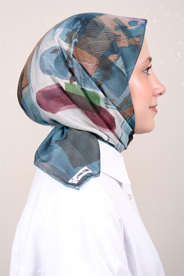 Silk Life Firuze Soft Eşarp 1712-4