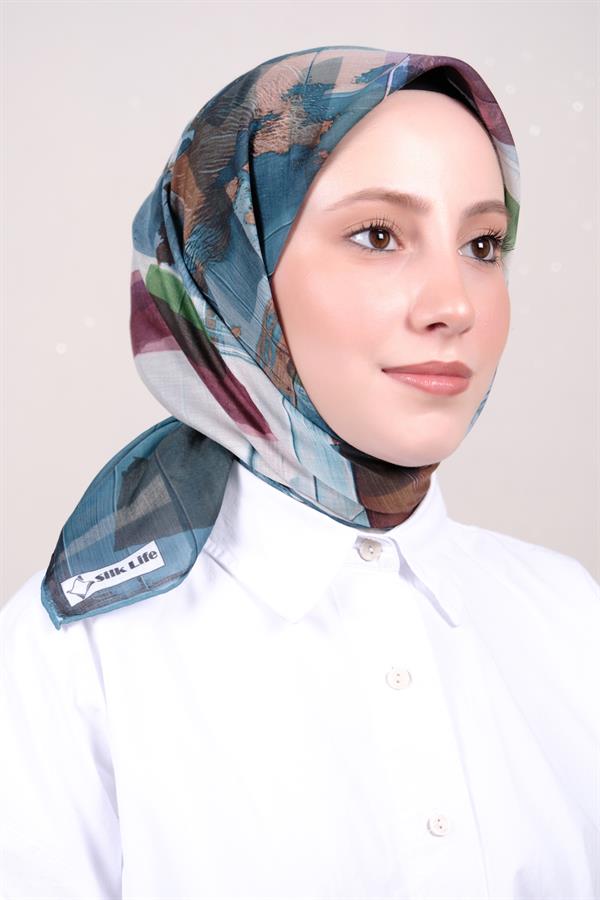 Silk Life Firuze Soft Eşarp 1712-4
