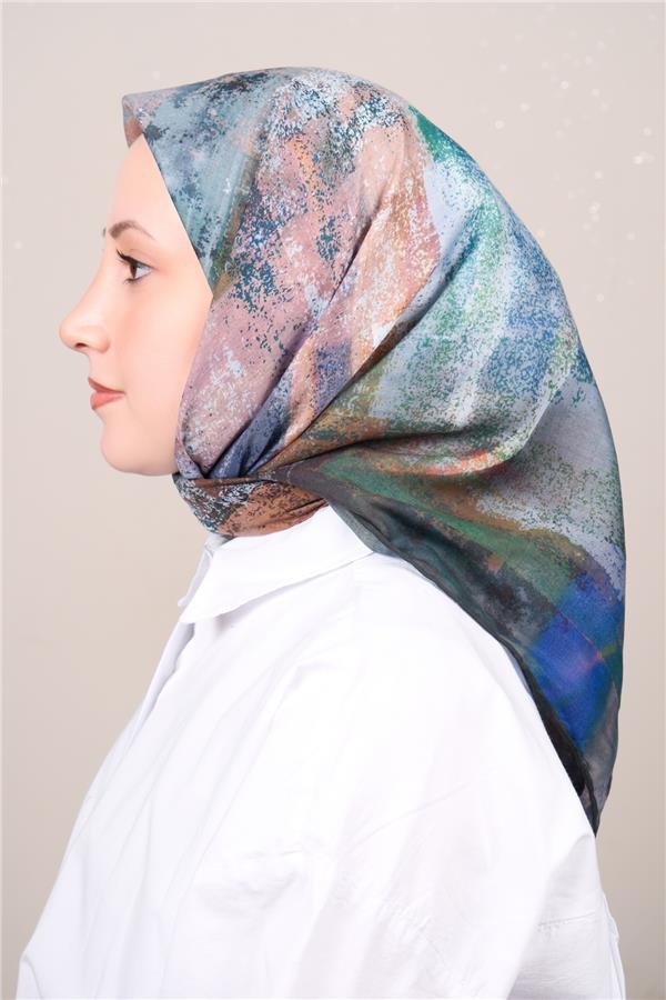 Silk Life Firuze Soft Eşarp 1720-2