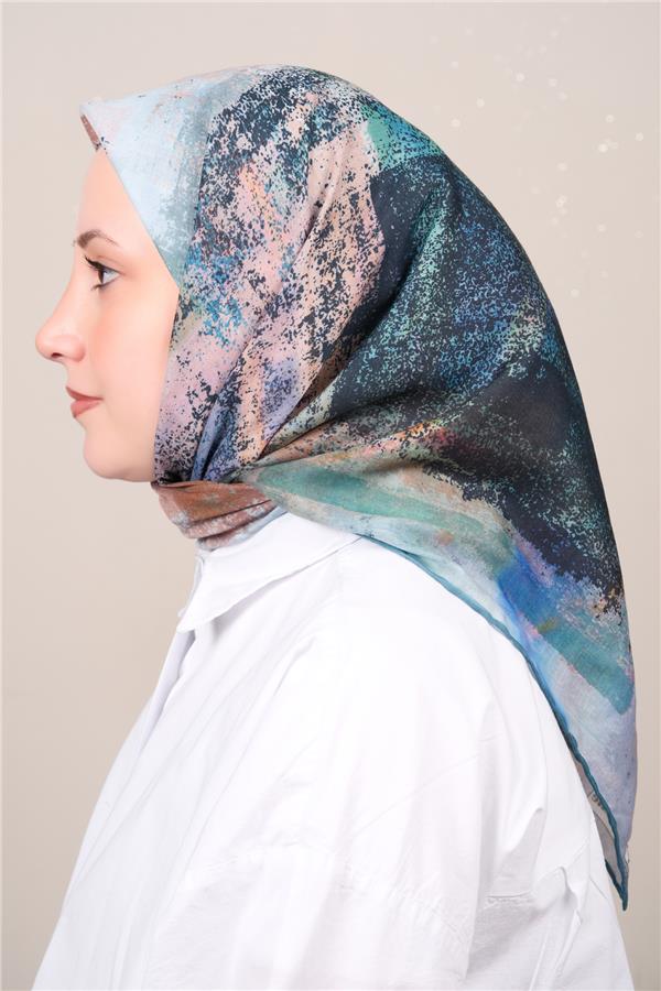 Silk Life Firuze Soft Eşarp 1720-4