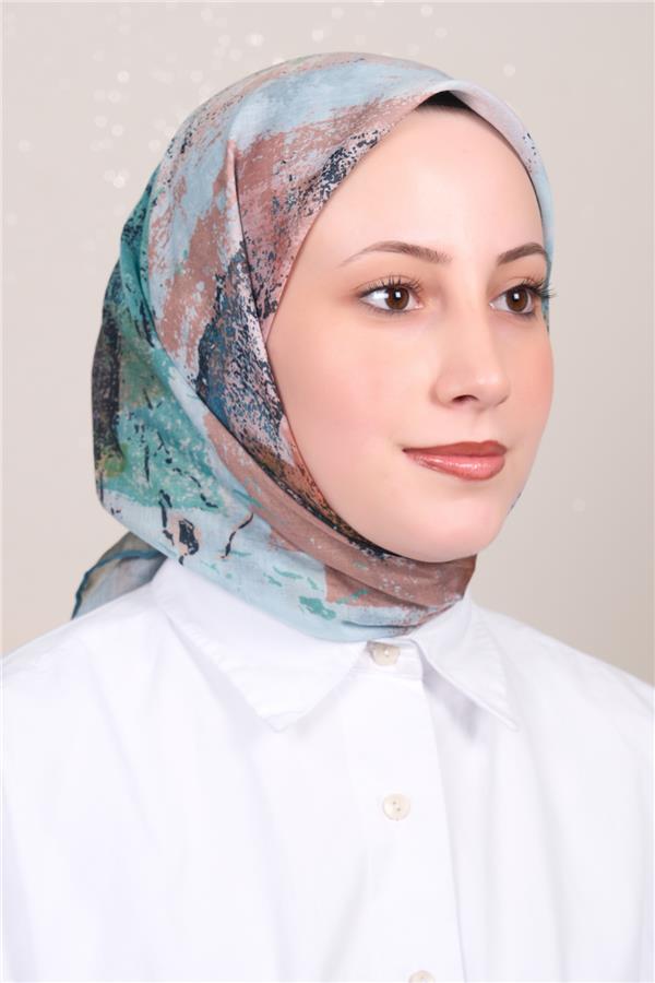 Silk Life Firuze Soft Eşarp 1720-4