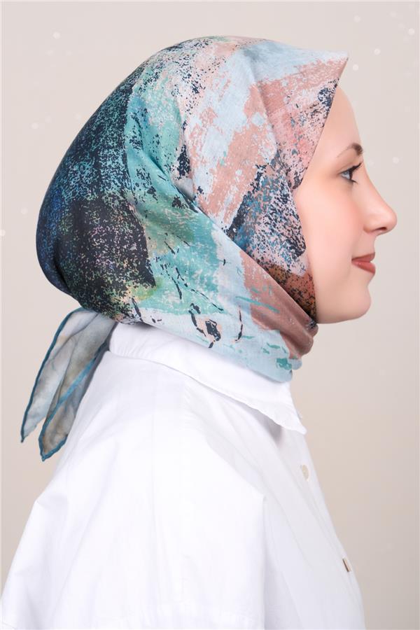 Silk Life Firuze Soft Eşarp 1720-4