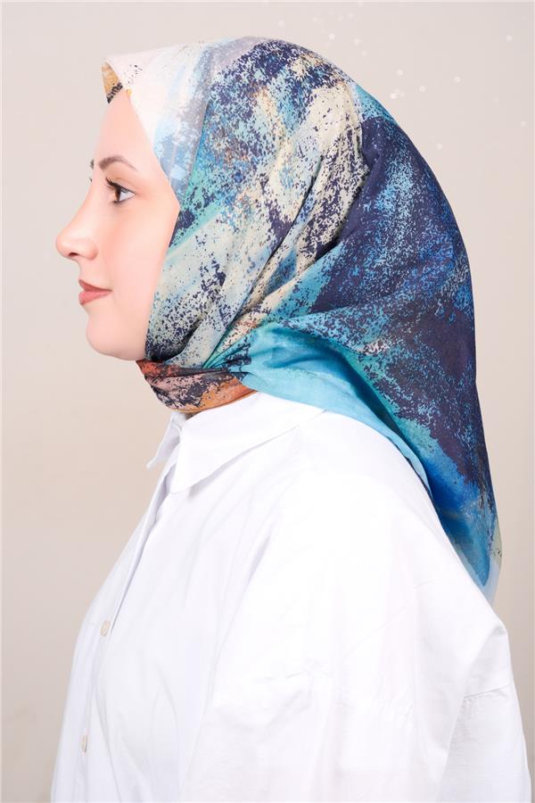Silk Life Firuze Soft Eşarp 1720-7