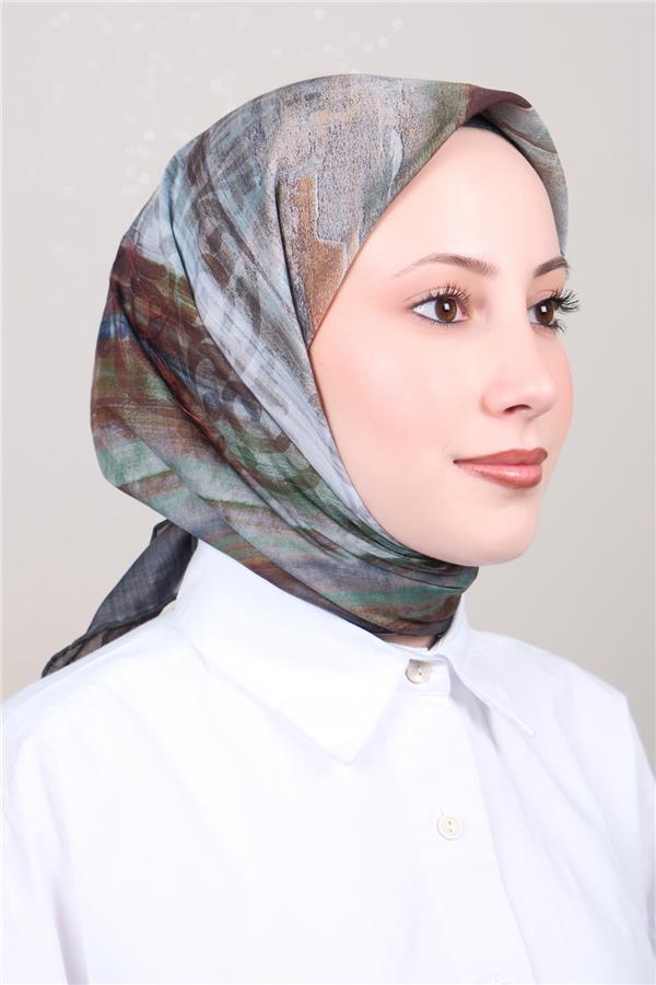 Silk Life Firuze Soft Eşarp 1721-10