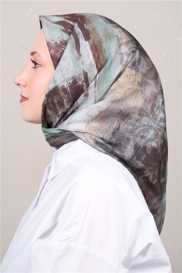 Silk Life Firuze Soft Eşarp 1721-4 