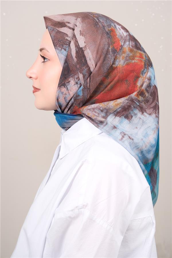 Silk Life Firuze Soft Eşarp 1721-7