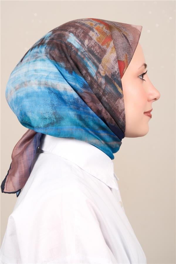 Silk Life Firuze Soft Eşarp 1721-7