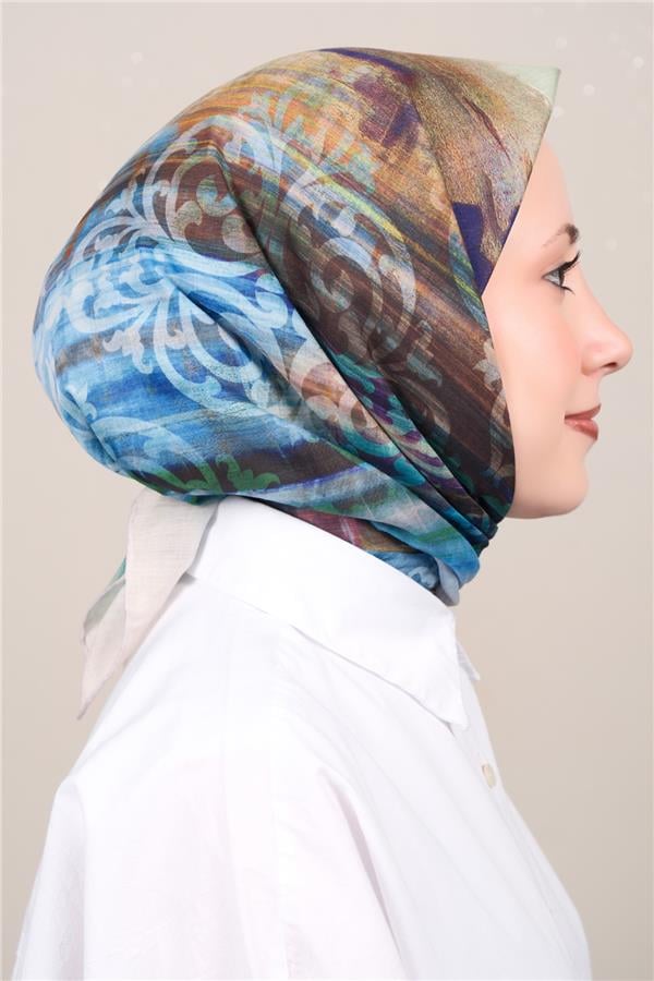 Silk Life Firuze Soft Eşarp 1721-8