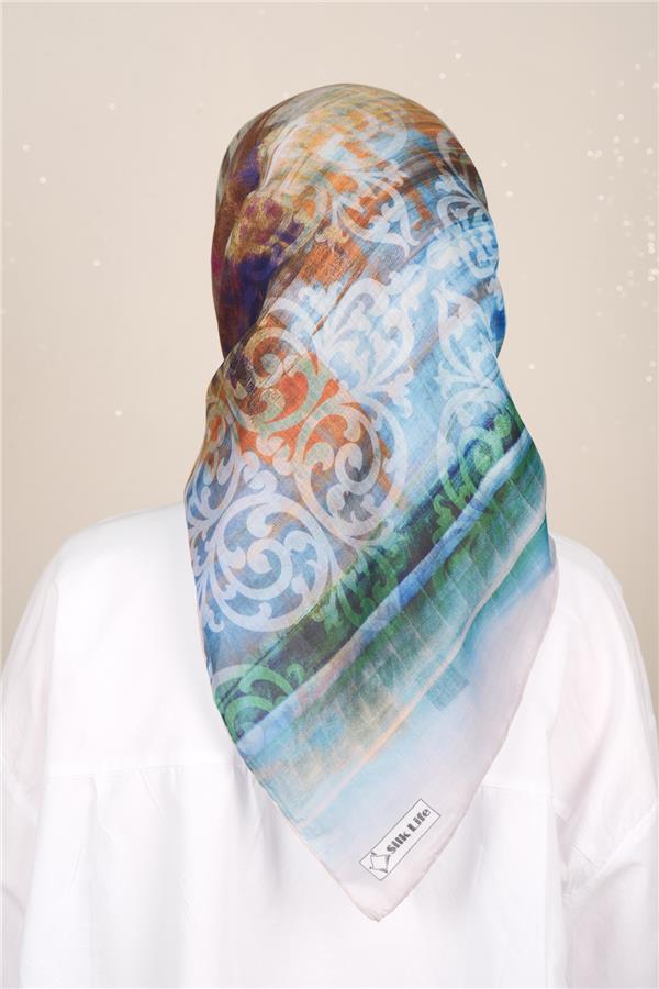 Silk Life Firuze Soft Eşarp 1721-8